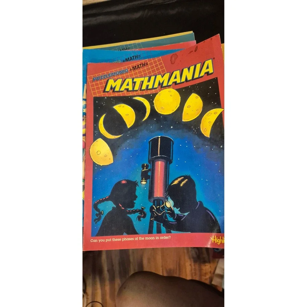 Highlights Puzzlemania Mathmania Activity Books Lot of 6 Educational Puzzles